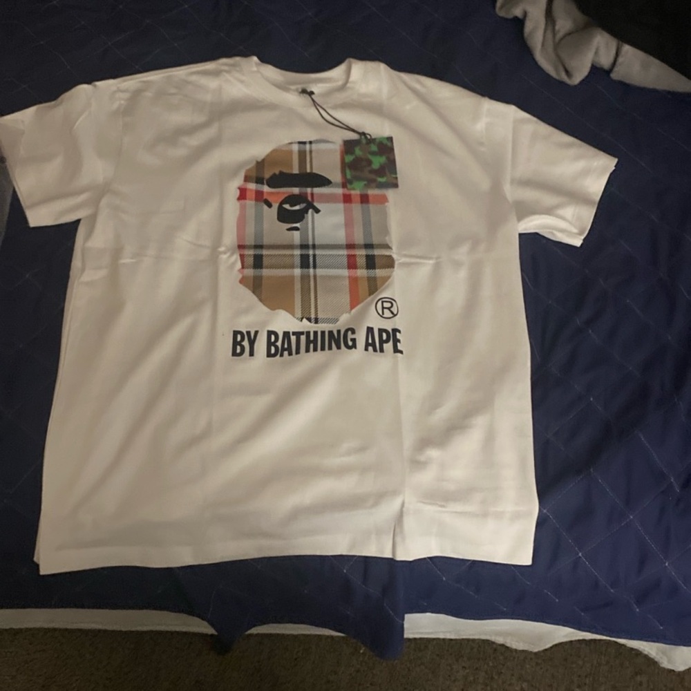 White Graphic T-Shirt by Bathing Ape
